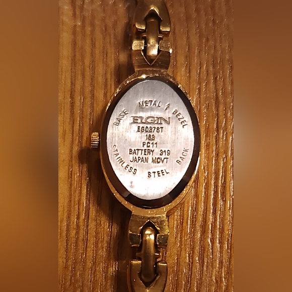 Elgin Rare Vintage Posh Bejeweled Bracelet Wristwatch Gold,Jade,Opal - Picture 9 of 17